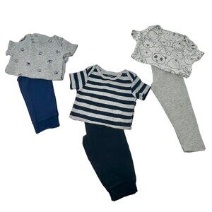 Baby Boy's-‎ 3 Outfits - 3 Pants, 3 Body Suits, Size - 9 Month